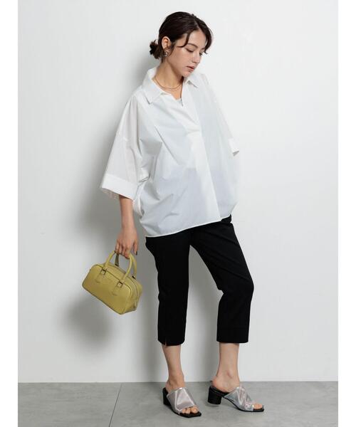 Te chichi（テチチ）の「サイドスリットストレッチカプリパンツ（その他パンツ・レディース・ブラウン/ブラック・F）」の7枚目の写真