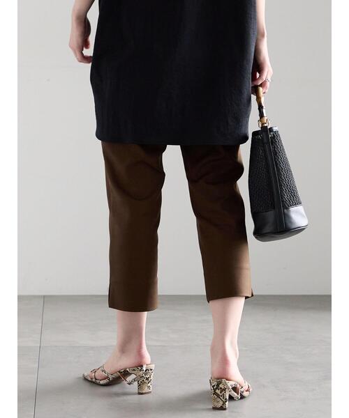 Te chichi（テチチ）の「サイドスリットストレッチカプリパンツ（その他パンツ・レディース・ブラウン/ブラック・F）」の10枚目の写真