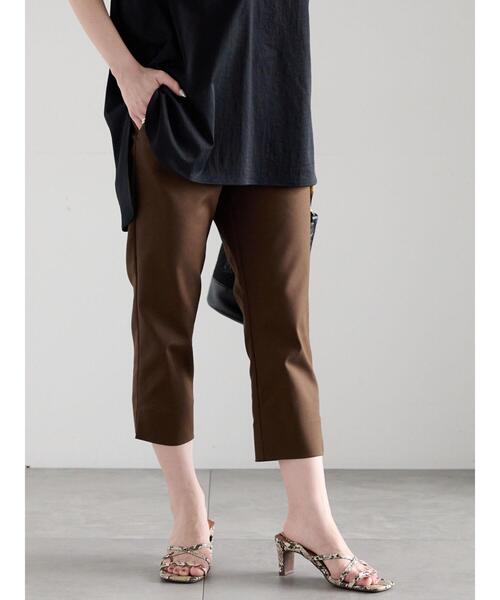 Te chichi（テチチ）の「サイドスリットストレッチカプリパンツ（その他パンツ・レディース・ブラウン/ブラック・F）」の12枚目の写真