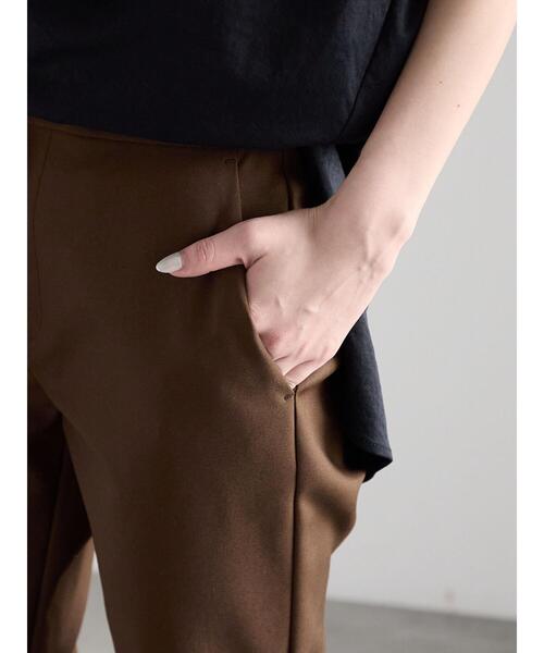 Te chichi（テチチ）の「サイドスリットストレッチカプリパンツ（その他パンツ・レディース・ブラウン/ブラック・F）」の13枚目の写真
