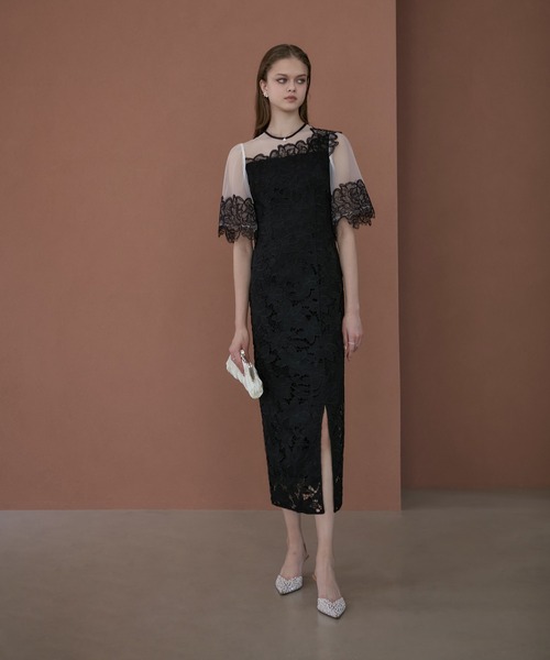 美品 Leja レジャ 結婚式 パーティー オケージョン ドレス ワンピース М Leja ドレス 「LEJA」ショートボレロマーメイドワンピース