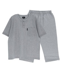 LANVIN collection（ランバン コレクション）の「LANVIN COLLECTION 先染めガンビートジャガード 半袖パジャマ 54452010（ルームウェア/パジャマ）」