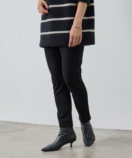 BEARDSLEY（ビアズリー）の「《15 quinze》綿ポリポンチテーパードパンツ（その他パンツ・レディース・ブラック・FREE）」の4枚目の写真