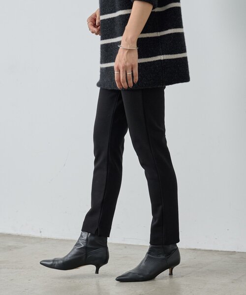 BEARDSLEY（ビアズリー）の「《15 quinze》綿ポリポンチテーパードパンツ（その他パンツ・レディース・ブラック・FREE）」の5枚目の写真