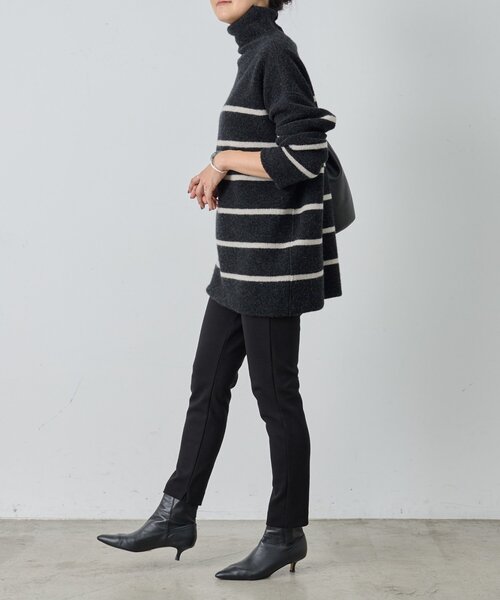 BEARDSLEY（ビアズリー）の「《15 quinze》綿ポリポンチテーパードパンツ（その他パンツ・レディース・ブラック・FREE）」の10枚目の写真