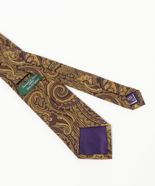 セール】Seaward & Stearn / シルク ペイズリー柄 プリント ネクタイ
