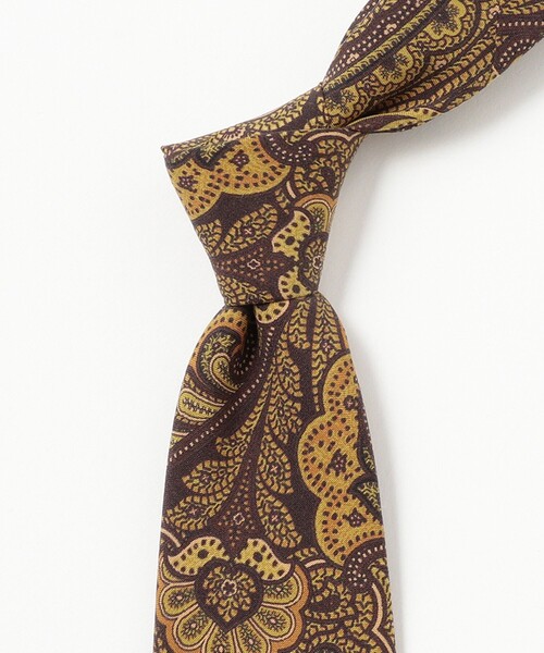 BEAMS F（ビームスエフ）の「Seaward & Stearn / シルク ペイズリー柄 プリント ネクタイ（ネクタイ・メンズ・ダークブラウン/パープル/ネイビー・ONE SIZE）」の6枚目の写真
