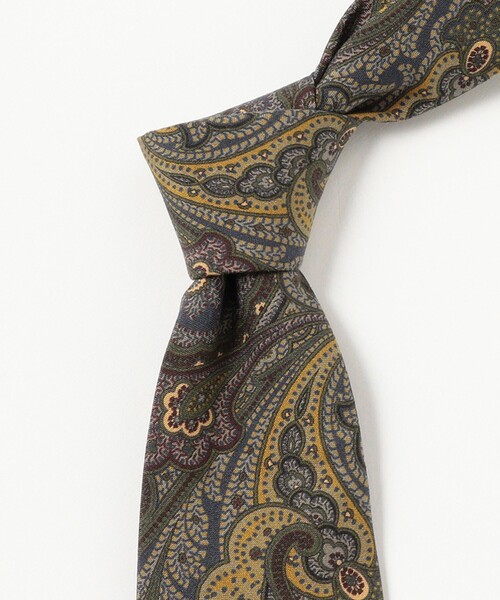 BEAMS F（ビームスエフ）の「Seaward & Stearn / シルク ペイズリー柄 プリント ネクタイ（ネクタイ・メンズ・ダークブラウン/パープル/ネイビー・ONE SIZE）」の9枚目の写真