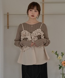 nuance button shaggy cardigan / ニュアンスボタンシャギー