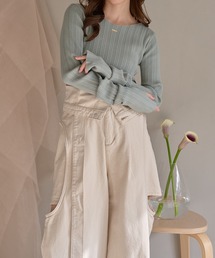 mideal（マイディール）の「long sleeve rib knit / ロングスリーブリブニット（ニット/セーター）」