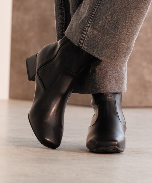 HIMIKO（ヒミコ）の「【HIMIKO】【撥水】ストレッチブーツ/650407（ブーツ・レディース・アイボリー/ブラック・23.5cm/23.0cm/22.5cm/22.0cm/21.5cm/26.5cm/26.0cm/25.5cm/25.0cm/24.5cm/24.0cm）」の21枚目の写真