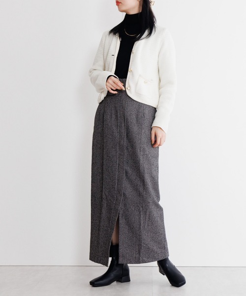 HIMIKO（ヒミコ）の「【HIMIKO】【撥水】ストレッチブーツ/650407（ブーツ・レディース・アイボリー/ブラック・23.5cm/23.0cm/22.5cm/22.0cm/21.5cm/26.5cm/26.0cm/25.5cm/25.0cm/24.5cm/24.0cm）」の6枚目の写真