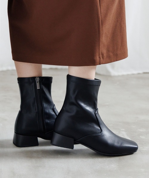 HIMIKO（ヒミコ）の「【HIMIKO】【撥水】ストレッチブーツ/650407（ブーツ・レディース・アイボリー/ブラック・23.5cm/23.0cm/22.5cm/22.0cm/21.5cm/26.5cm/26.0cm/25.5cm/25.0cm/24.5cm/24.0cm）」の21枚目の写真