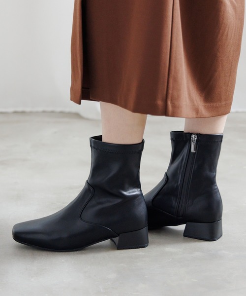 HIMIKO（ヒミコ）の「【HIMIKO】【撥水】ストレッチブーツ/650407（ブーツ・レディース・アイボリー/ブラック・23.5cm/23.0cm/22.5cm/22.0cm/21.5cm/26.5cm/26.0cm/25.5cm/25.0cm/24.5cm/24.0cm）」の22枚目の写真