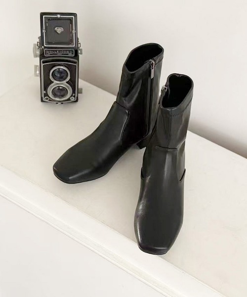 HIMIKO（ヒミコ）の「【HIMIKO】【撥水】ストレッチブーツ/650407（ブーツ・レディース・アイボリー/ブラック・23.5cm/23.0cm/22.5cm/22.0cm/21.5cm/26.5cm/26.0cm/25.5cm/25.0cm/24.5cm/24.0cm）」の20枚目の写真
