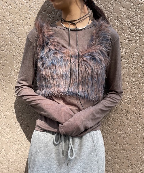 ケイティ ビスチェ 2way釦付きラメニットビスチェ（ベスト）｜titivate（ティティ