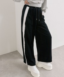 OLIVE des OLIVE | サイドレースベロアパンツ(スウェットパンツ)