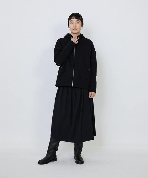 LOISIR（ロワズィール）の「度詰め裏毛ジップフーディ（パーカー・レディース・ブラック/ピンク/アイボリー・FREE）」の16枚目の写真