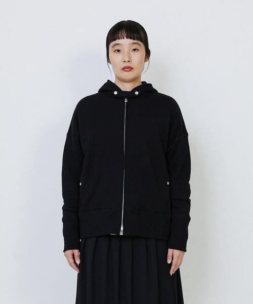 LOISIR（ロワズィール）の「度詰め裏毛ジップフーディ（パーカー・レディース・ブラック/ピンク/アイボリー・FREE）」の20枚目の写真