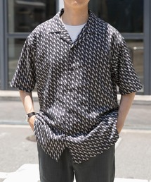 ITEMS URBANRESEARCH | ジオメトリックプリントオープンカラーシャツA(シャツ/ブラウス)