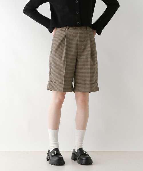 RAGEBLUE（レイジブルー）の「グランパロールアップデザインハーフパンツ/セットアップ対応（スラックス・レディース・ブラウン系/ダークブラウン/ブラック系・FREE）」の11枚目の写真