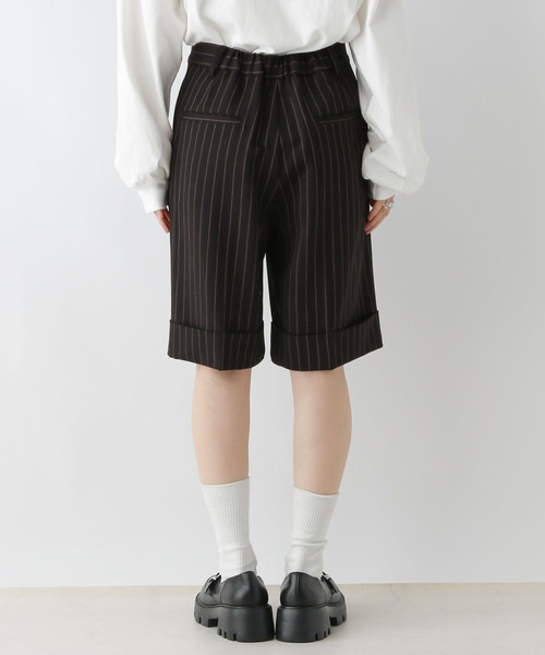 RAGEBLUE（レイジブルー）の「グランパロールアップデザインハーフパンツ/セットアップ対応（スラックス・レディース・ブラウン系/ダークブラウン/ブラック系・FREE）」の18枚目の写真