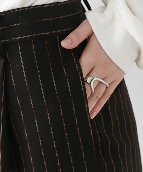 RAGEBLUE（レイジブルー）の「グランパロールアップデザインハーフパンツ/セットアップ対応（スラックス・レディース・ブラウン系/ダークブラウン/ブラック系・FREE）」の22枚目の写真