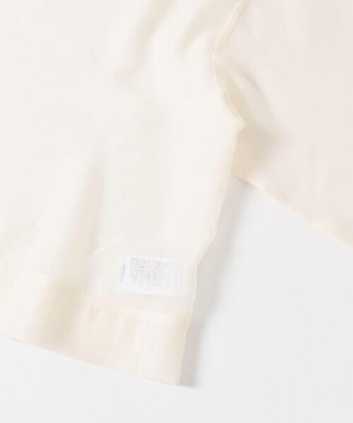 URBAN RESEARCH（アーバンリサーチ）の「オーガンジーシアートップス（Tシャツ/カットソー・レディース・オフホワイト/ブラック・FREE）」の12枚目の写真