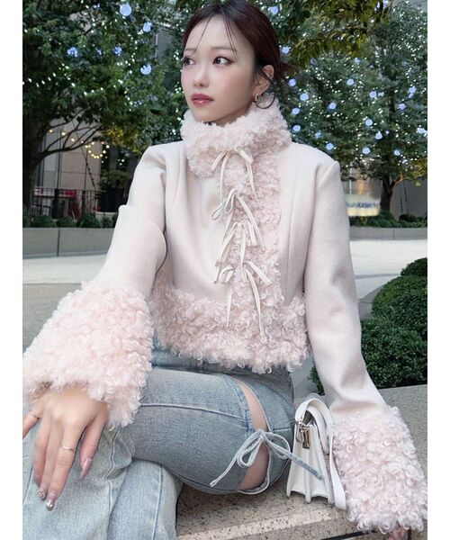 セール】ポイントフェイクファーブルゾン（ブルゾン）｜RESEXXY