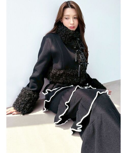 RESEXXY（リゼクシー）の「ポイントフェイクファーブルゾン（ブルゾン・レディース・アイボリー/ブラック/ピンク・FREE）」の21枚目の写真