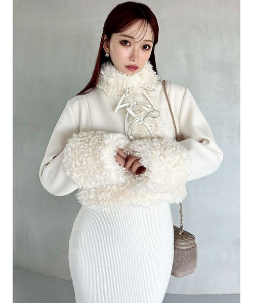 ポイントフェイクファーブルゾン（ブルゾン）｜RESEXXY（リゼクシー