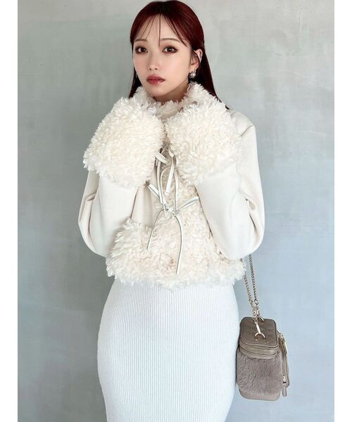 ポイントフェイクファーブルゾン（ブルゾン）｜RESEXXY（リゼクシー