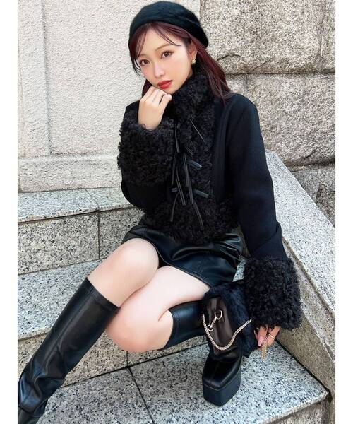 REKNA フェイクファー ブルゾン アウター | rekna