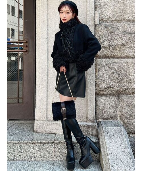 セール】ポイントフェイクファーブルゾン（ブルゾン）｜RESEXXY