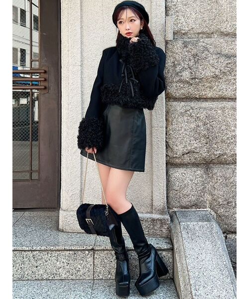 セール】ポイントフェイクファーブルゾン（ブルゾン）｜RESEXXY