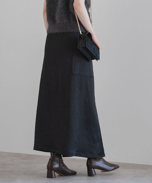 COGTHEBIGSMOKE（コグザビッグスモーク）の「COG THE BIGSMOKE/コグザビッグスモーク MINA DOUBLE WRAP SKIRT（スカート・レディース・ブラック/アイボリー・FREE）」の5枚目の写真