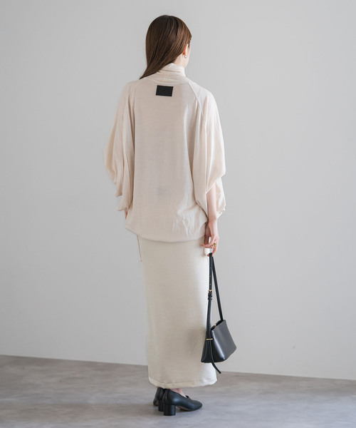 COGTHEBIGSMOKE（コグザビッグスモーク）の「COG THE BIGSMOKE/コグザビッグスモーク MINA DOUBLE WRAP SKIRT（スカート・レディース・ブラック/アイボリー・FREE）」の18枚目の写真