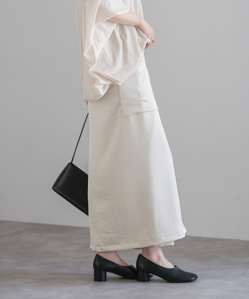 COGTHEBIGSMOKE（コグザビッグスモーク）の「COG THE BIGSMOKE/コグザビッグスモーク MINA DOUBLE WRAP SKIRT（スカート・レディース・ブラック/アイボリー・FREE）」の20枚目の写真