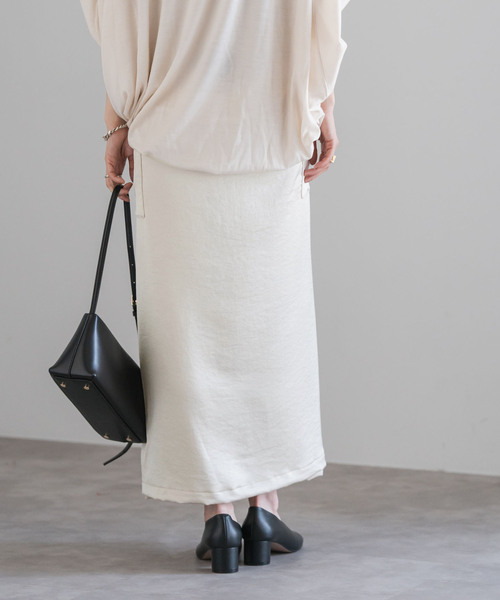 COGTHEBIGSMOKE（コグザビッグスモーク）の「COG THE BIGSMOKE/コグザビッグスモーク MINA DOUBLE WRAP SKIRT（スカート・レディース・ブラック/アイボリー・FREE）」の21枚目の写真