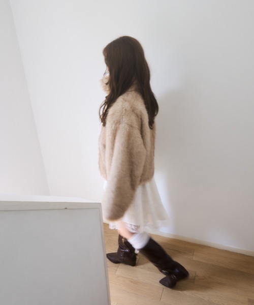mellowneon（メロウネオン）の「2wayベルトファーコート（その他