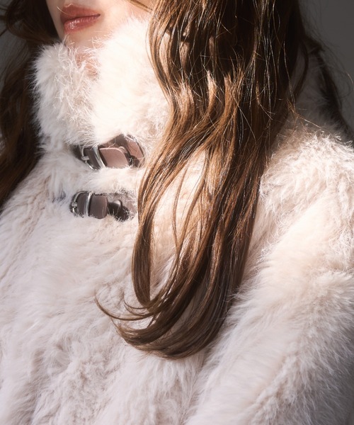 2wayベルトファーコート（その他アウター）｜mellowneon（メロウネオン