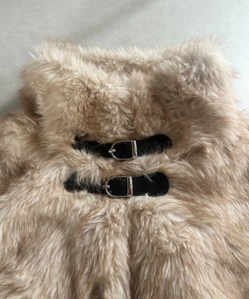 2wayベルトファーコート（その他アウター）｜mellowneon（メロウネオン