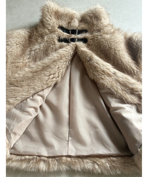 2wayベルトファーコート（その他アウター）｜mellowneon（メロウネオン