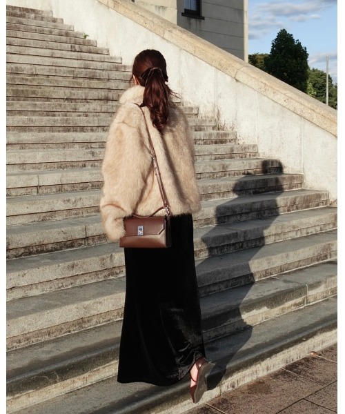 mellowneon（メロウネオン）の「2wayベルトファーコート（その他