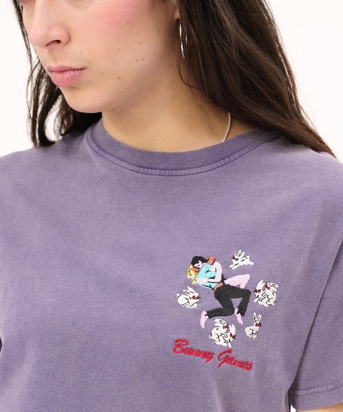 Carne Bollente(カルネボレンテ)の「Bunny Games(Tシャツ/カットソー・メンズ・ライトパープル・M/L)」の3枚目の写真