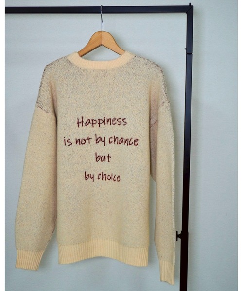 gossara（ゴサラ）の「手書き風ロゴPO（ニット/セーター・レディース・ネイビー/アイボリー/杢グレー・FREE）」の20枚目の写真