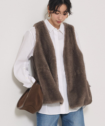 qualite | ミンクライクファージレ/秋服/冬服/ファーベスト(ベスト)