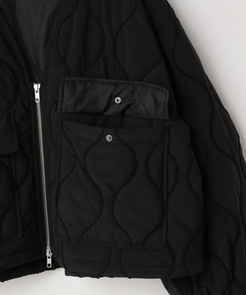 LOWRYS FARM（ローリーズファーム）の「キルティングショートブルゾン 579773（ブルゾン・レディース・グリーン/アイボリー/ブラック・FREE）」の8枚目の写真