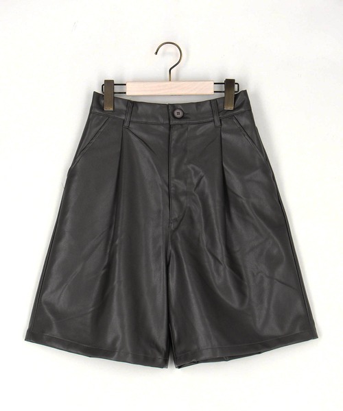 NICOLE CLUB（ニコル　クラブ）の「ハイウエストハーフパンツ（その他パンツ・レディース・ブラウン/チャコールグレー・MEDIUM）」の13枚目の写真