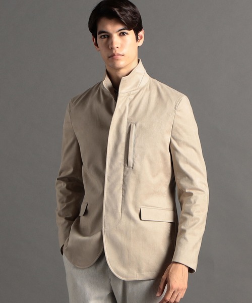 MONSIEUR NICOLE（ムッシュニコル）の「【ex/tra】KOMASUEDE スタンドカラージャケット（その他アウター・メンズ・ネイビー/グレー・LARGE/X-LARGE/MEDIUM）」の20枚目の写真